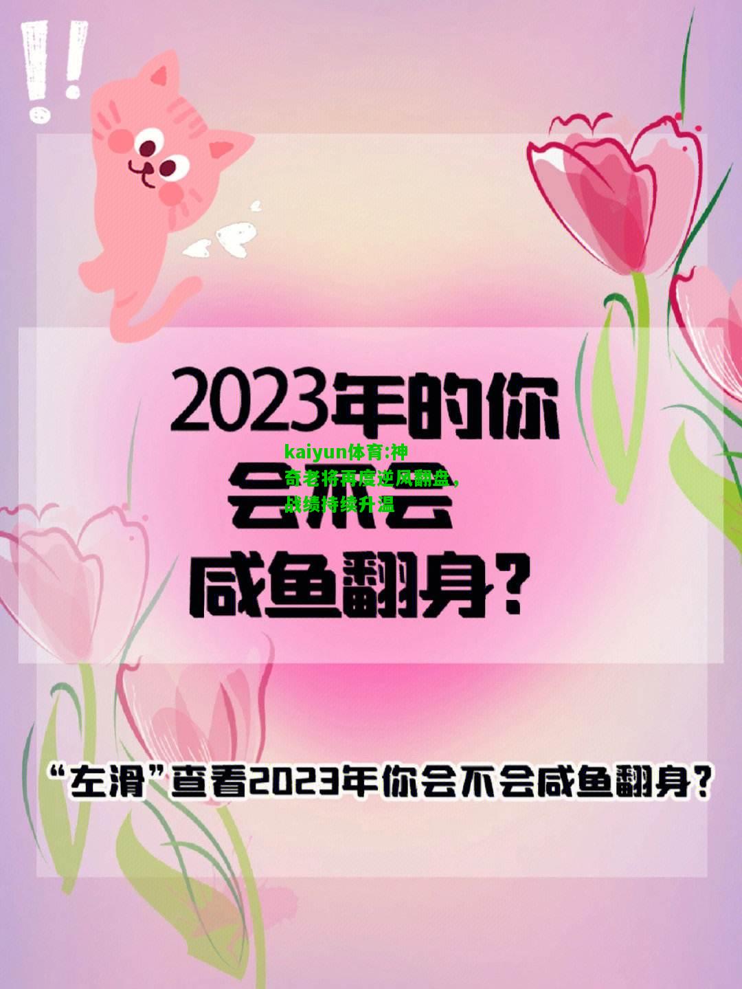 kaiyun体育:神奇老将再度逆风翻盘，战绩持续升温