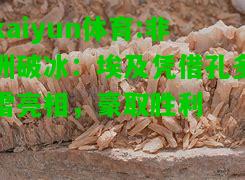 kaiyun体育:非洲破冰：埃及凭借孔多雷亮相，豪取胜利